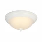 13 in. 180-W White Integrated LED Flush Mount