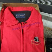 Large red co-op farm tires jacket
