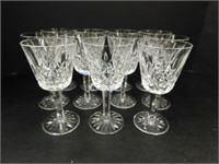 Waterford Wine goblets, hex stems