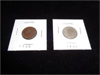 1905 & 1906 Victory Nickels