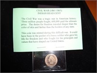 1863 Civil War Indian Head Cent