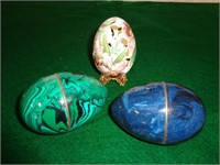 (3) Decorative Eggs