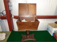 Vintage Wooden Sewing Box