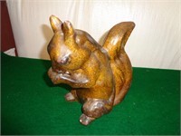 Chalkware Squirrel Statue