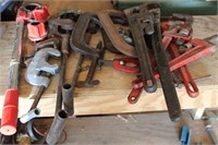 Pipe Wrenches and C Clamps