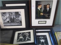 6 FRAMED CELEBRITY PHOTOS