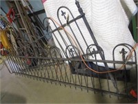 2 CAST IRON FENCE SECTIONS