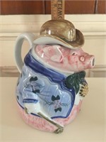 Vintage Ceramic Pig Teapot