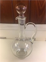 Tall Glass Wine Decanter w/ Glass Stopper