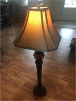Tall Accent Lamp w/ Tan Shade