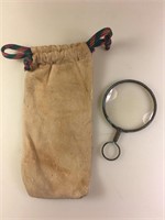Vintage Magnifying Glass w/ Pouch