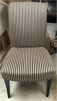 STRIPED UPHOLSTERED DINING CHAIRS