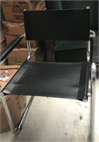 BLACK AND CHROME OFFICE CHAIR