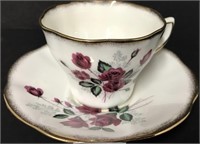 ROYAL SEAGRAVE WINE FLOWER CHINA CUP SAUCE
