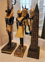 Egyptian Statues and Obelisk