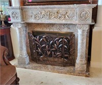 Marble Electric Fireplace