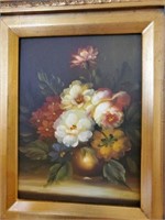 Framed Art Floral Oil Painting