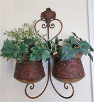 Double Planter Wall Hanging