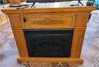 Electric Fireplace and Mantle with remote
