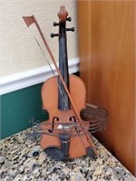 Decorative Violin and Stand