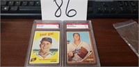 1950,S & 1960S, BALL CARDS SLABBED