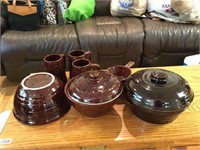 Marcrest stoneware glazed pottery collection