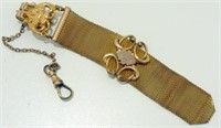 Antique Pocket Watch Chain, Fob & Vest Clip.