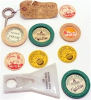 Milk Bottle Caps, Cream Separator Tool, Thomas