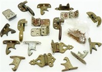 Vintage Ice Box Hardware Lot - Brass Handles,