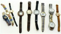 10 Wristwatches - 2 Timex, Winnie the Pooh,