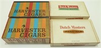 * 4 Cigar Boxes - 2 Harvester & 2 Dutch Masters