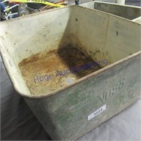 Galvanized- Voss square wash tub
