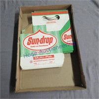 Sun-drop cardboard bottle carton