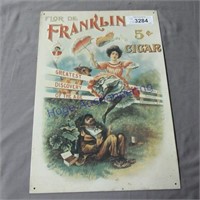 FLOR DE Franklin cigar sign