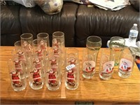 Coca-cola Christmas glasses