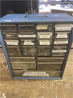 Vintage Metal Nuts, Bolts, Screws Storage