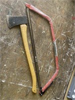 Ace 30” Bow Saw and Craftsman Axe