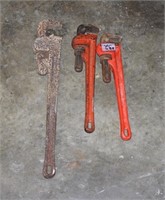 Lot: 3 Pipe Wrenches
