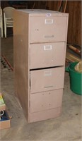 4 Drawer Metal File Cabinet (needs work)
