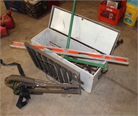 Tool Box, Level and Tree Stand