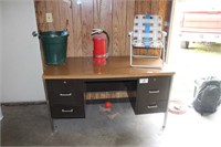 Pile: Metal 4 Drawer Office Desk, Propane Torch, C
