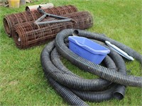 Pile: Roll Concrete Wire, Drainage Tile, Hitch and
