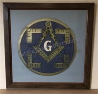 Framed Masonic Plaque 35”x35”