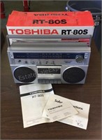 Vintage Toshiba RT-80s Boombox