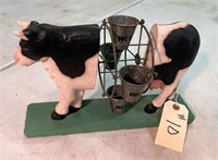 Vintage Wooden Folkart Cow,