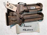 Early Metal Snow Skates,