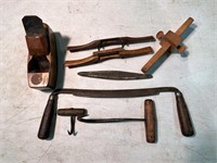6 Vintage Assorted Tools,