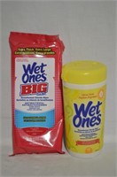 New Wet Ones Antibacterial Chloride Wipes & Refill