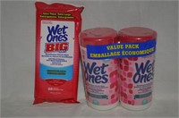 New Wet Ones Antibacterial Chloride Wipes & Refill