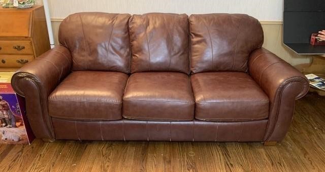 Lane Furniture Leather Couch Rusty By